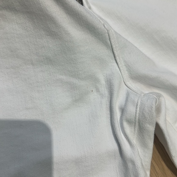 L'AGENCE Sada High Rise Cropped Straight Jeans in Blanc Women's Size 29 - Picture 7 of 9